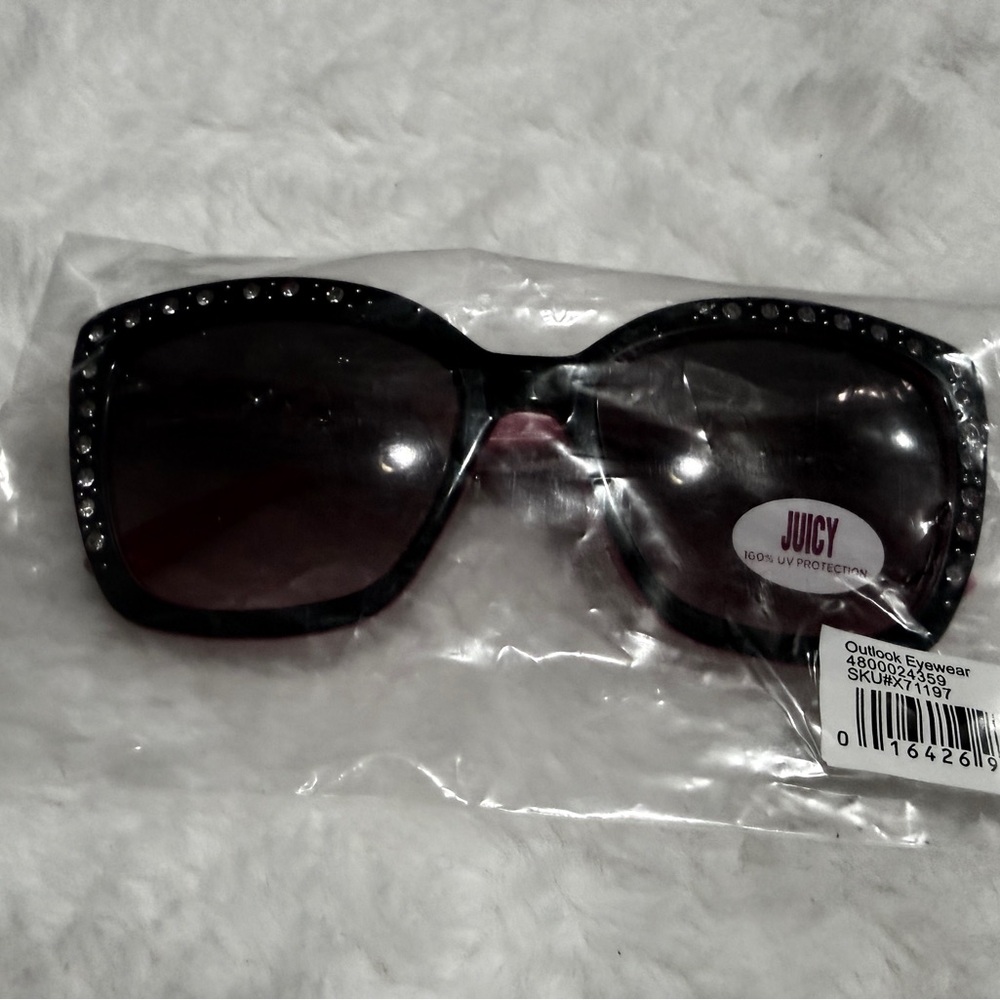 Juicy Couture Black Sunglasses with Crystal Details